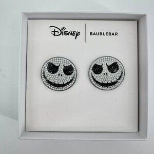 Disney Baublebar Jack Skellington Stud Earrings Nightmare Before Christmas NIB